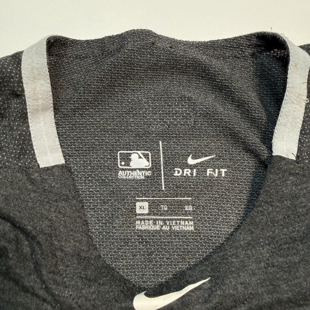 Chicago White Sox Shirt Mens XL Gray MLB Baseball Nike Dri-FIT Authentic - Picture 4 of 9